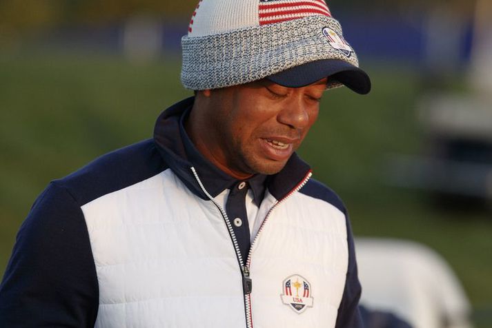 Tiger Woods spilar ekki golf á næstunni en nær sér vonandi sem fyrst góðum af meiðslunum.