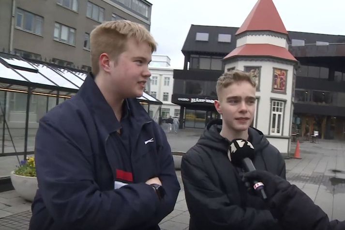 Þeir Úlfur Bjarni og Tómas Karl ræddu við fréttamann um leiðtogafundinn.