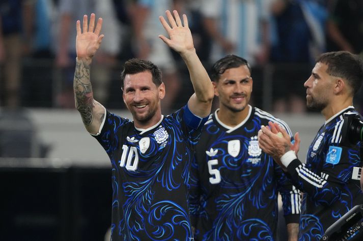 Lionel Messi, fyrirliði heimsmeistara Argentínu, er markahæstur á HM 2026 með sex mörk.