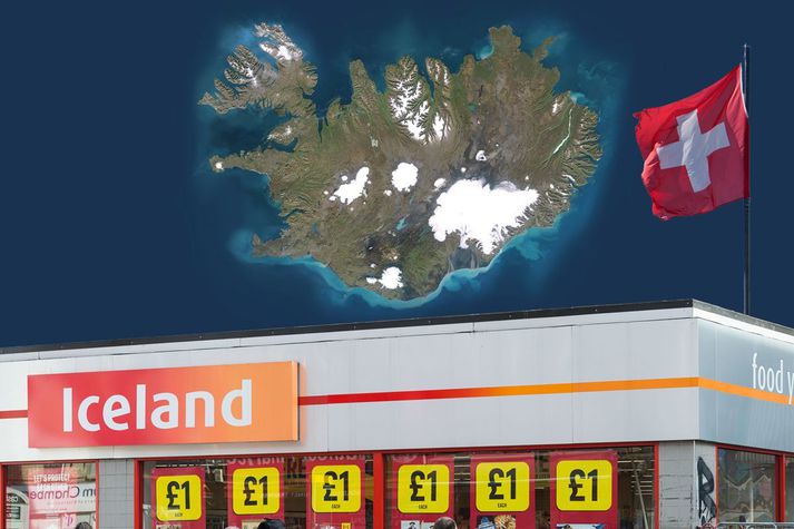 Sviss styður Ísland gegn Iceland Foods.