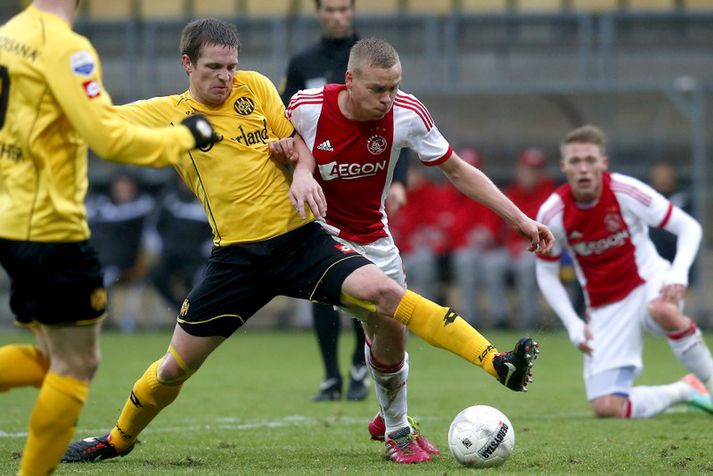 Kolbeinn í leik með Ajax í Hollandi.