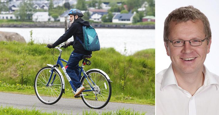 Ásbjörn Ólafsson, stjórnarmaður í Landssamtökum hjólreiðamanna, vinnur nú að því að taka saman kort af hjólreiðastæðum í Reykjavík.