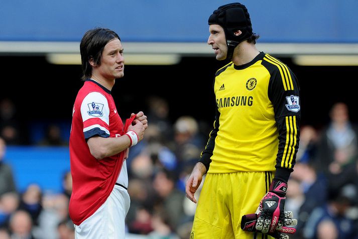 Tomas Rosicky og Petr Cech.