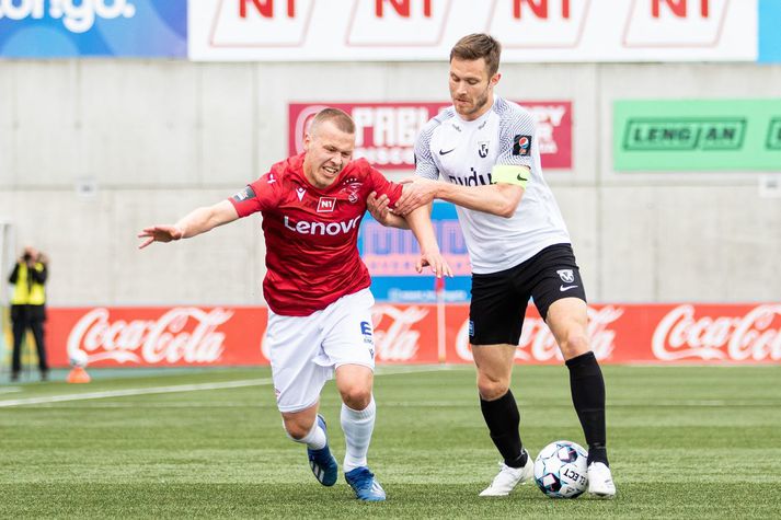 Birkir Heimisson skoraði sigurmark Vals í dag.