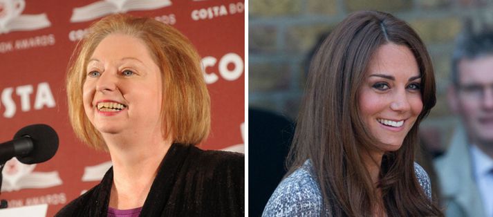 Hilary Mantel (t.v.) og Kate Middleton.