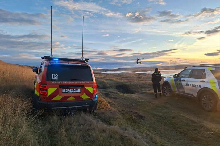 Myndin er tekin á vettvangi. 