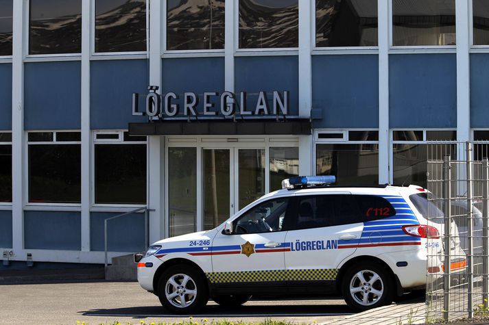 Frá lögreglustöðinni á Akureyri.