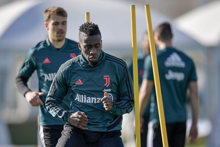 Blaise Matuidi á æfingu Juventus fyrir viku síðan.