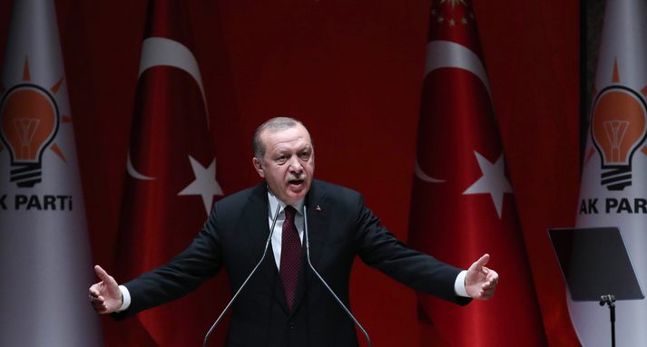 Andstæðingar Erdogan telja að með þessum aðgerðum sé forsetinn að taka pólitíska andstæðinga sína úr umferð.