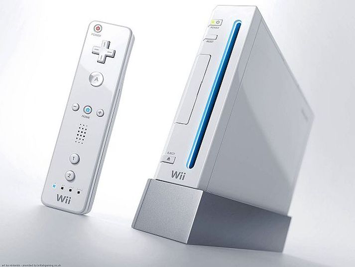 Wii-leikjatölvan.