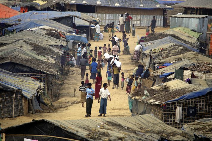 Úr flóttamannabúðum Róhingja í Bangladess.