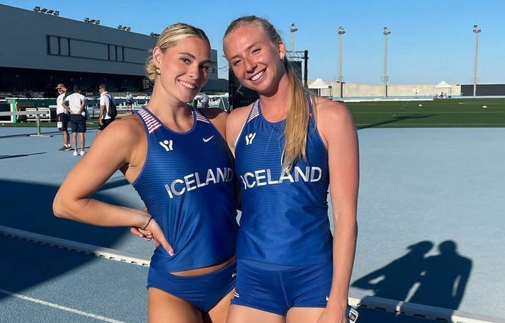 Birna Kristín Kristjánsdóttir og Ingibjörg Sigurðardóttir áttu báðar flottan dag í sólinni á Gíbraltar.