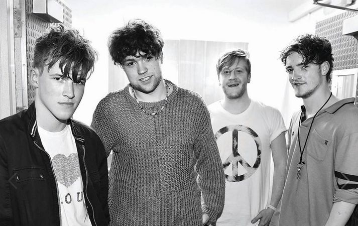 Meðlimir bresku sveitarinnar Viola Beach.