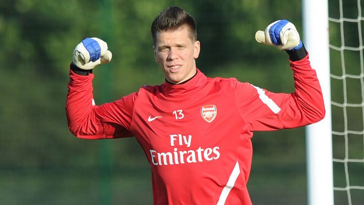 Wojciech Szczesny er alltaf til í að bregða á leik.