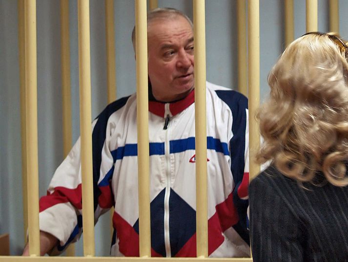 Sergei Skripal í dómssal árið 2006 þegar hann var fangelsaður fyrir njósnir.