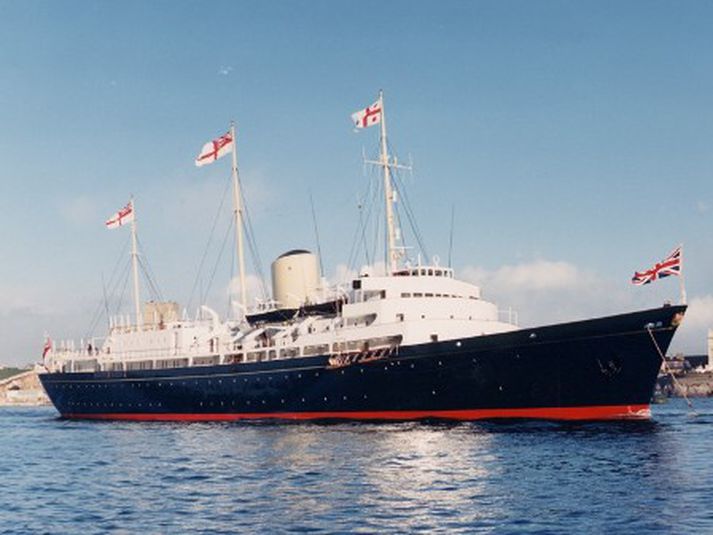 Konungssnekkjan Britannia.