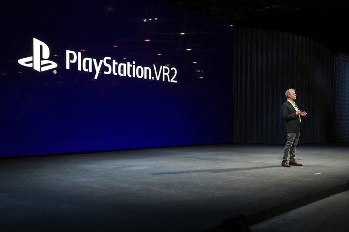 Jim Ryan, forstjóri Sony Interactive Entertainment, á CES2022 í Las Vegas í gær.