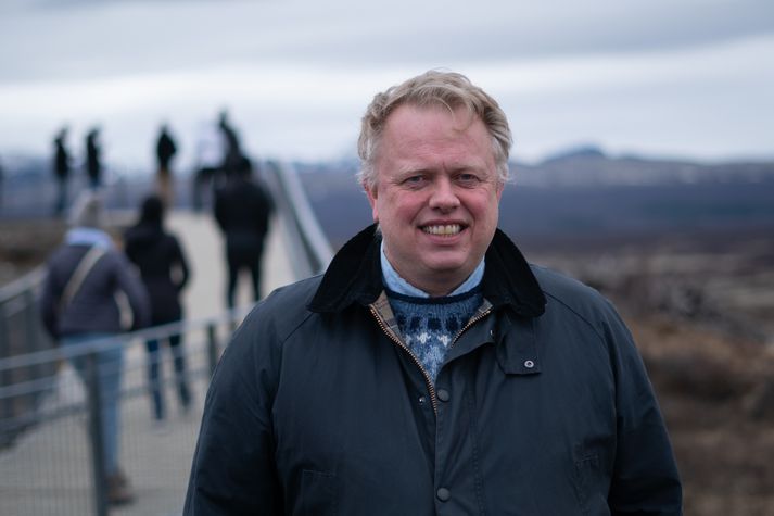 Einar Á. Sæmundsen, þjóðgarðsvörður á Þingvöllum.