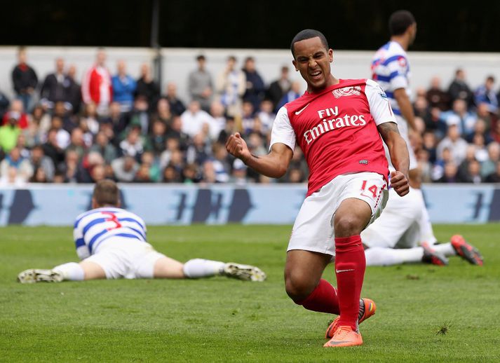 Walcott fagnar marki sínu í dag. Það dugði ekki til.