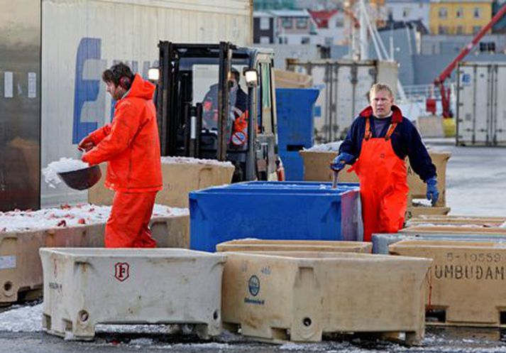 Sjávarafurðir voru um 39% alls útflutnings fyrstu níu mánuði ársins. Mynd/ Vilhelm
