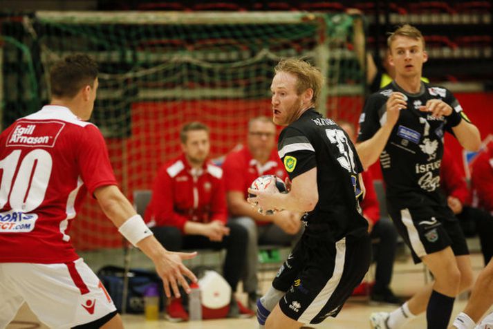 Ernir Hrafn Arnarson skoraði fimm mörk fyrir Aftureldingu.