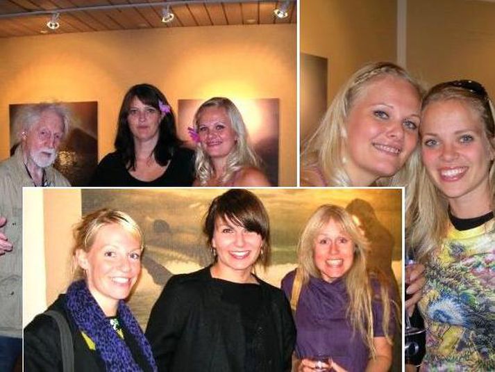 „Þetta eru fjórtán myndir, allar prentaðar á striga. Já ég er búin að selja eitthvað," svarar Ólöf Erla aðspurð um myndirnar á sýningunni sem er opin almenningi til 11. október.