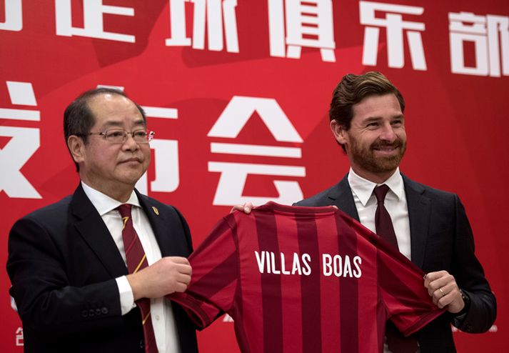 Andre Villas-Boas kynntur til leiks hjá Shanghai.