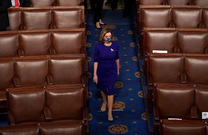 Nancy Pelosi, forseti fulltrúadeildar þingsins. 