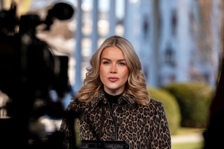 Karoline Leavitt er talskona Hvíta hússins.