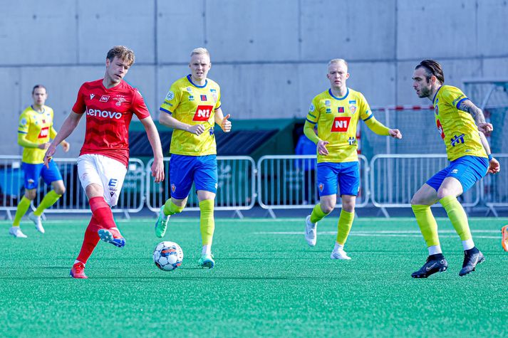 Birkir Heimisson var hetja Valsliðsins í kvöld. 