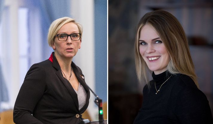 Unnur Brá Konráðsdóttir og Björt Ólafsdóttir.