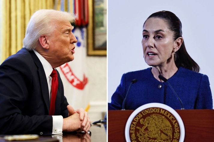 Trump og Sheinbaum hafa átt í miklum samskiptum undanfarna mánuði vegna landamæra landanna tveggja og baráttu við fíkniefnasmygl glæpagengja.