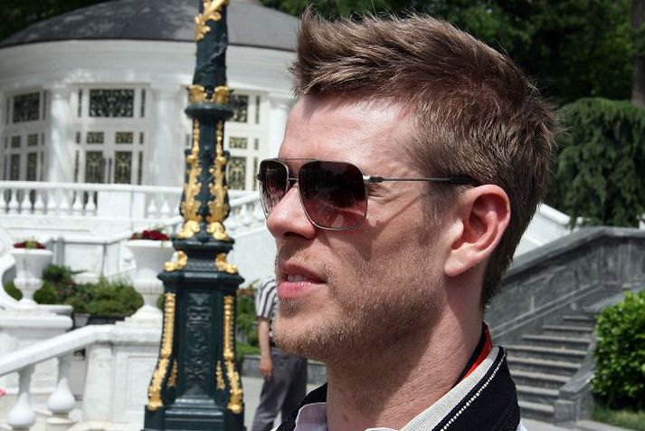Jónsi í Bakú þar sem Eurovison-keppnin verður haldin í næstu viku.