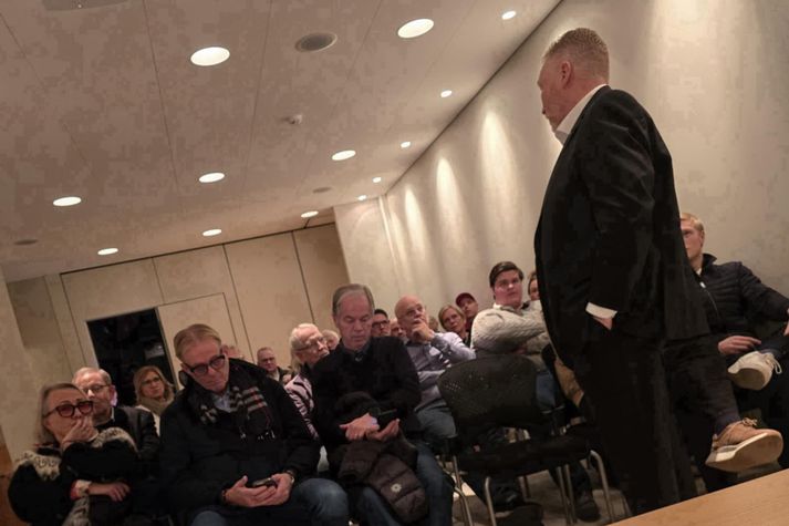 Fjölmennt var á fundinum í gær. 