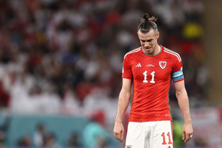 Gareth Bale á HM í Katar. Hann lagði skóna á hilluna að móti loknu en gæti tekið þá fram að nýju.