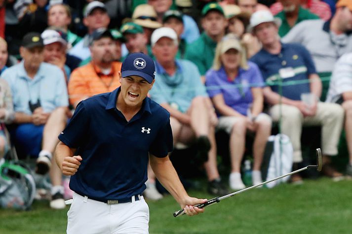 Spieth fagnar sigrinum á Augusta