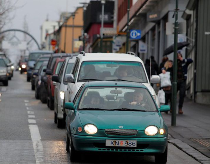 Árásin var gerð í Bankastræti.