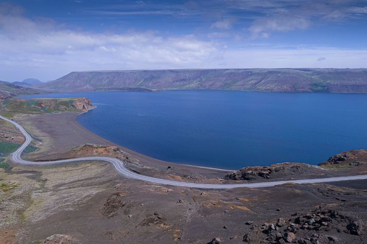 Skjálftinn varð vestur af Kleifarvatni.