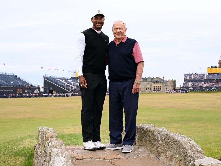 Tiger Woods mætir til leiks á Opna breska meistaramótinu og Jack Nicklaus.