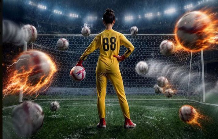 Veggspjald kvikmyndarinnar Kung Fu Soccer sem er nú að slá í gegn í Kína.