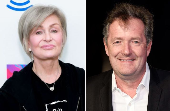 Sharon Osbourne og Piers Morgan eru gamlir vinir.