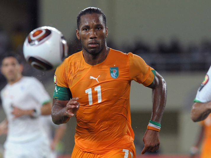 Didier Drogba sést hér á ferðinni í leiknum.