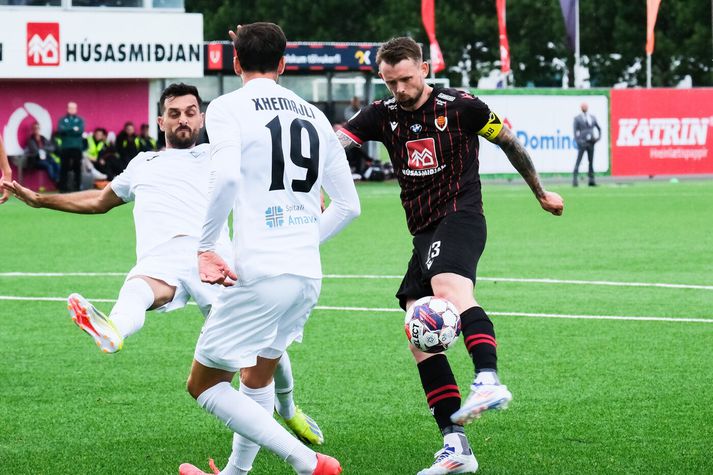 Nikolaj Hansen hefur skorað fjögur mörk í tveimur fyrstu Evrópuleikjum Víkinga í sumar.
