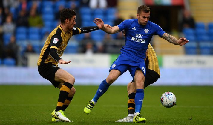 Úr leik Cardiff og Sheffield Wednesday í dag