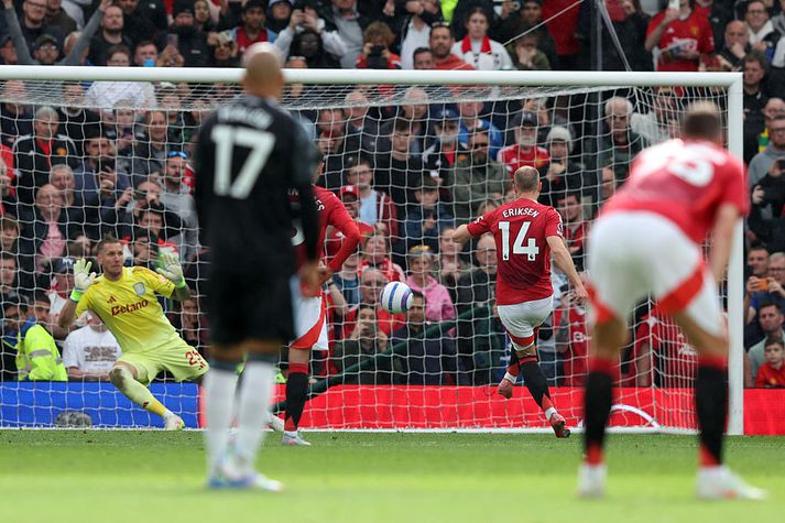 Christian Eriksen kvaddi Manchester United með marki úr vítaspyrnu