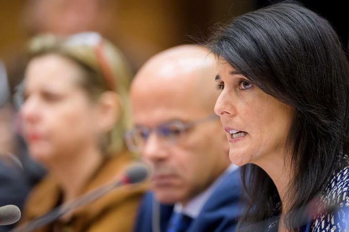 Nikki Haley, sendiherra Bandaríkjanna hjá Sameinuðu þjóðunum.