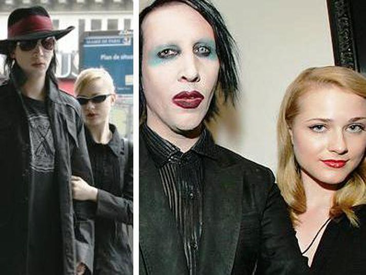 Marilyn Manson og Evan Rachel Wood.