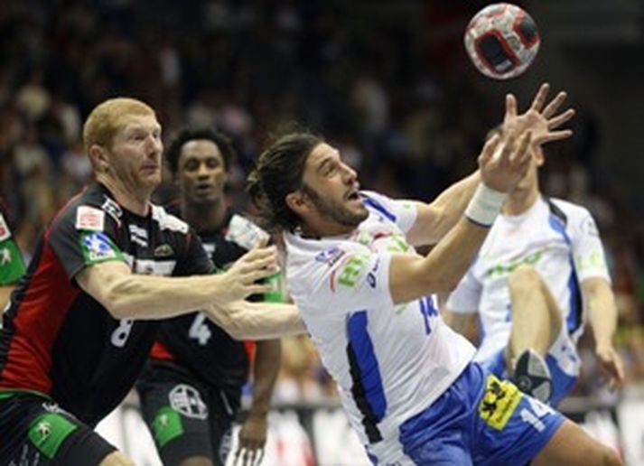 Úr þýska handboltanum.