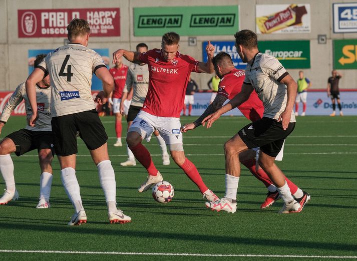Patrick Pedersen skoraði þrisvar sinnum gegn Breiðabliki.
