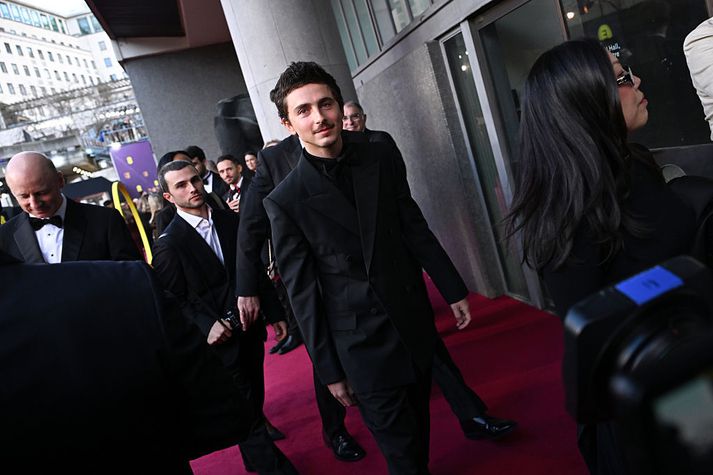 Chalamet fór heim tómhentur af BAFTA-hátíðinni þrátt fyrir að hafa verið talinn ansi sigurstranglegur.